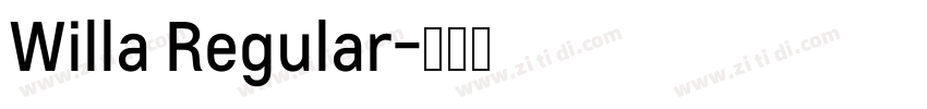 Willa Regular字体转换